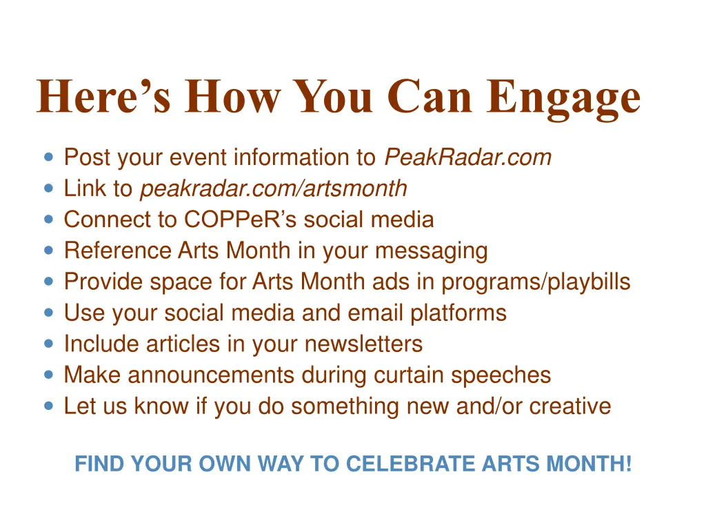 here s how you can engage