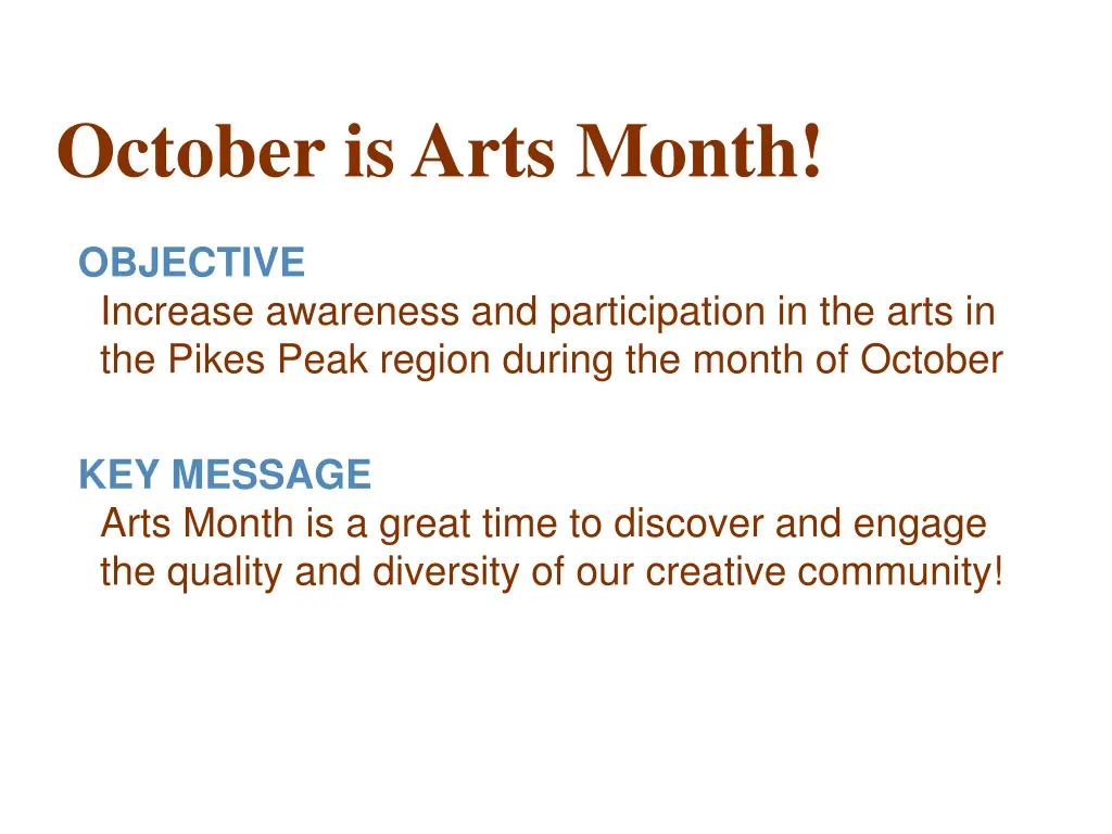 october is arts month 2