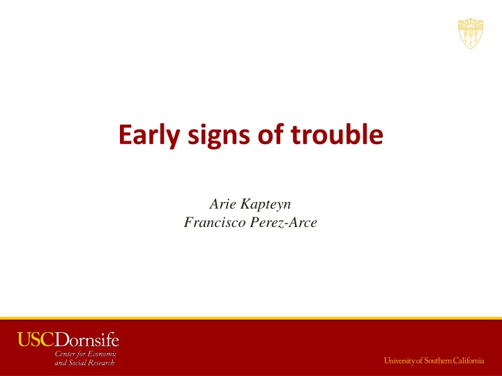 early signs of trouble