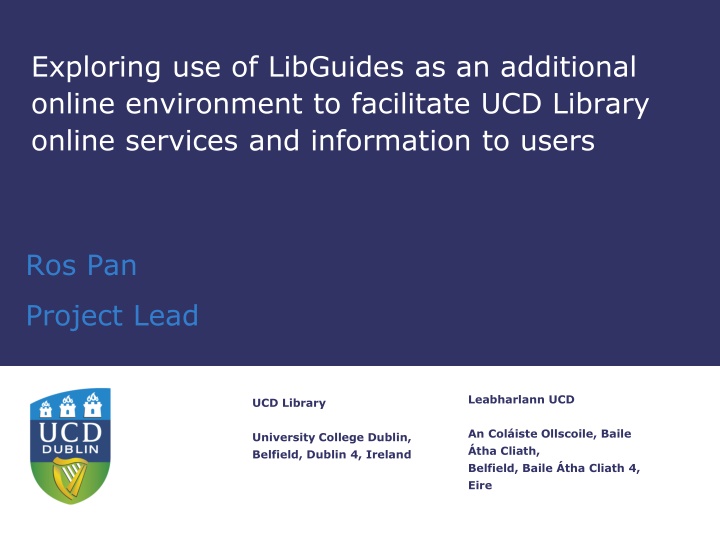 exploring use of libguides as an additional