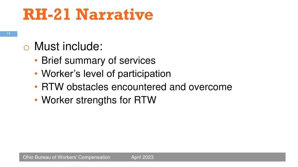 rh 21 narrative