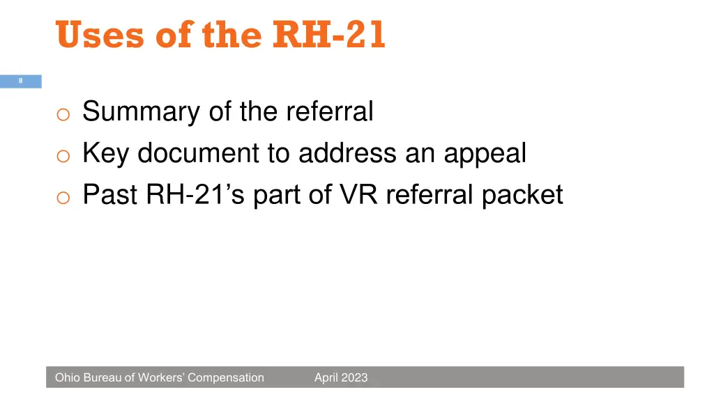 uses of the rh 21
