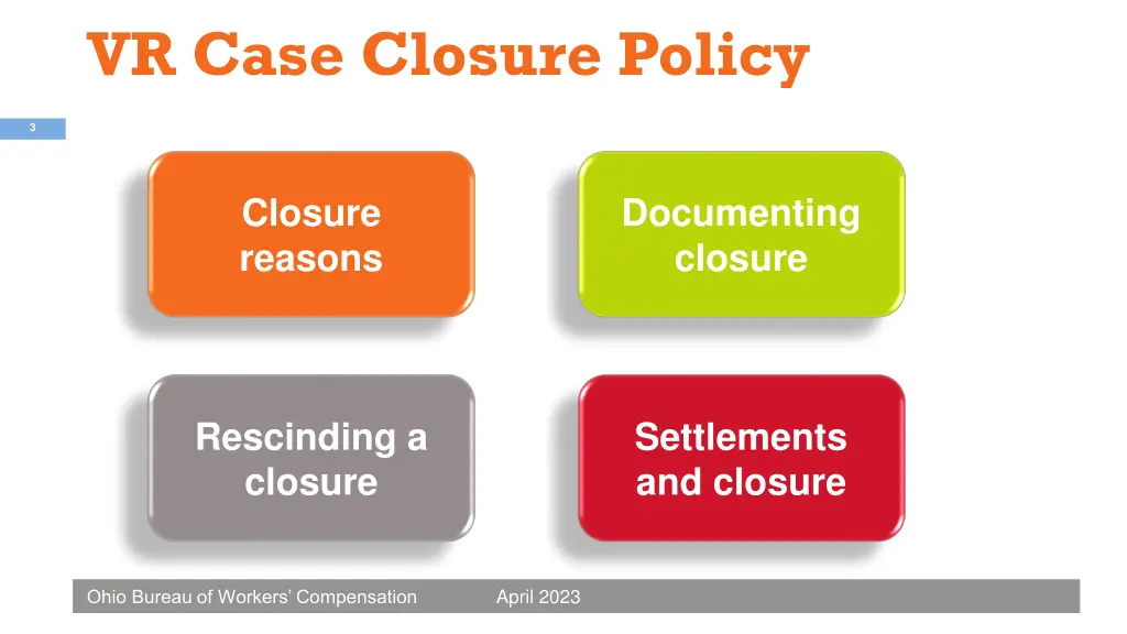 vr case closure policy