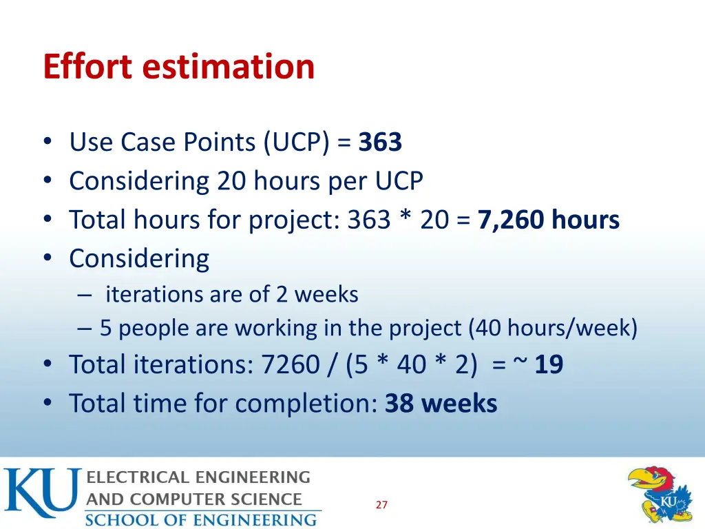 effort estimation