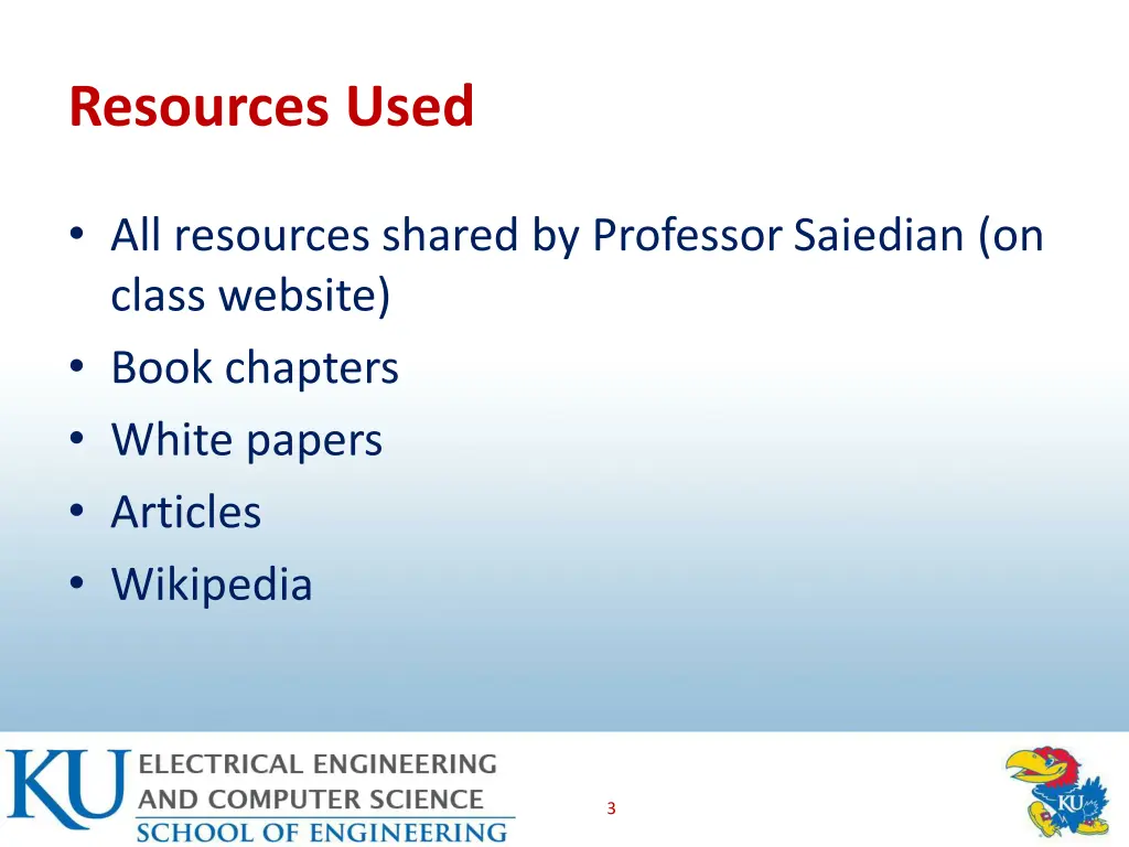 resources used