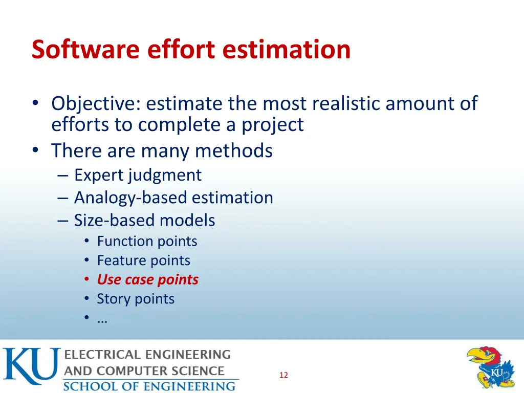 software effort estimation