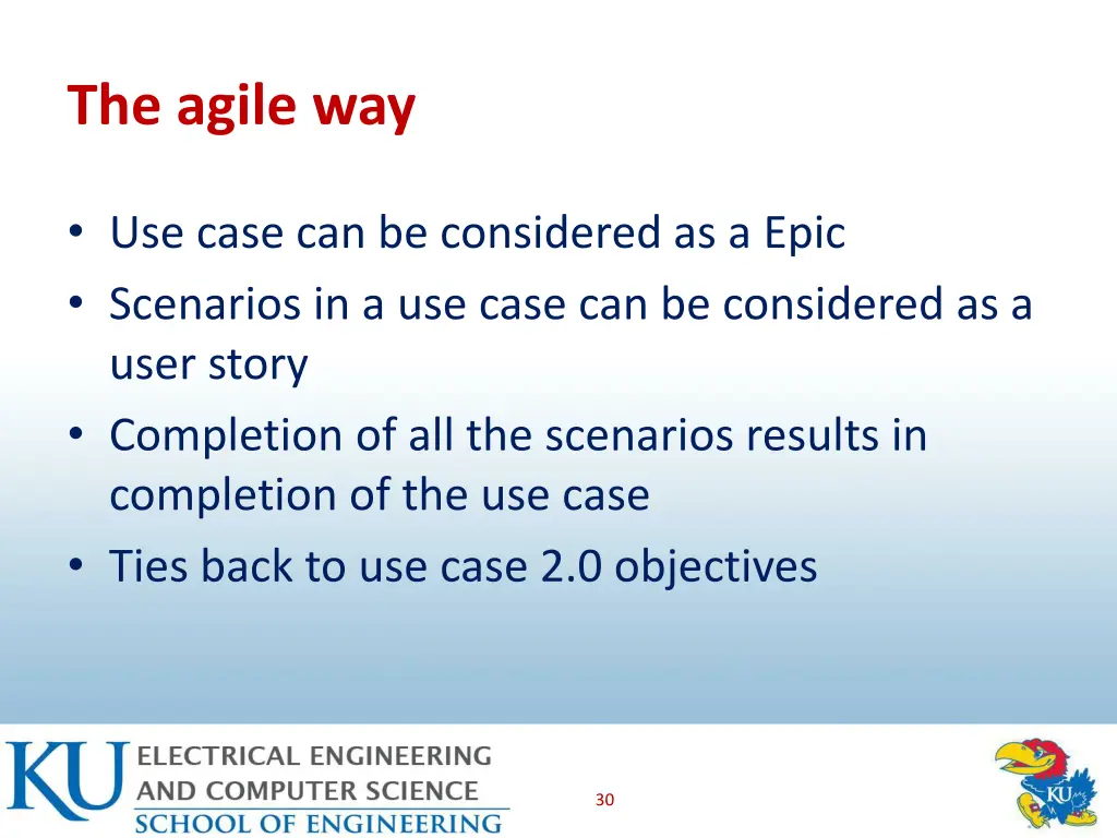 the agile way