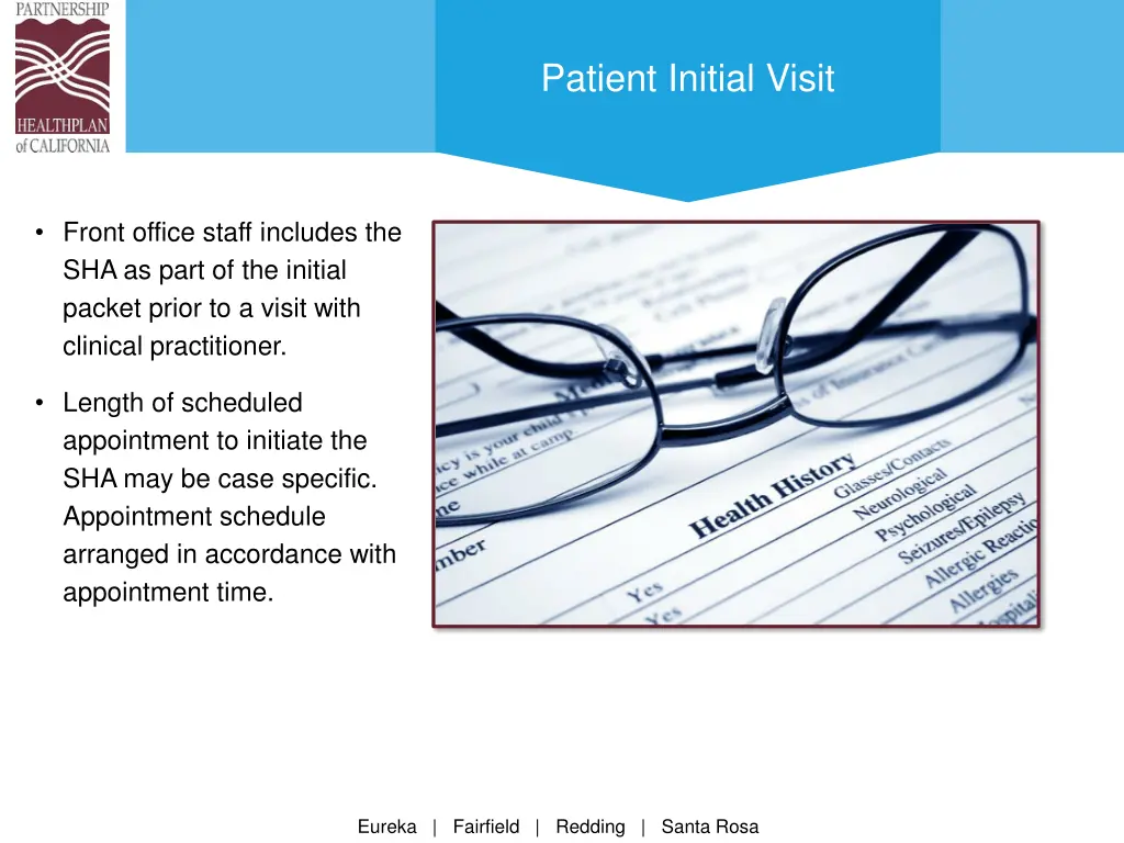 patient initial visit