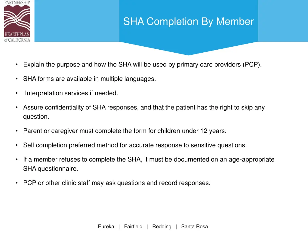 sha completion by member
