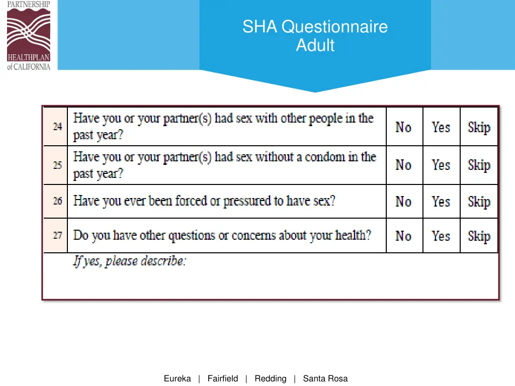 sha questionnaire adult 1