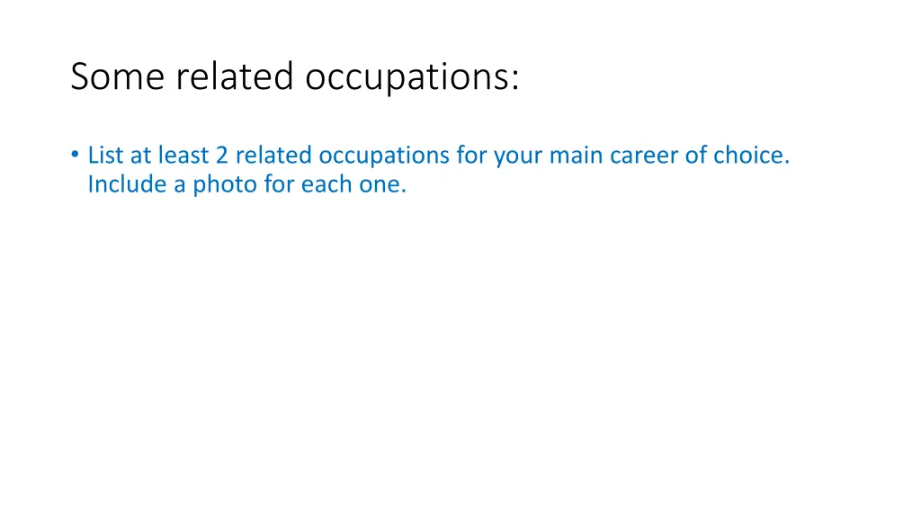 some related occupations