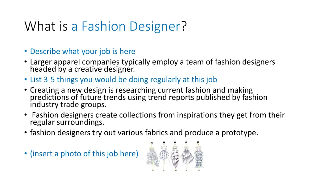 what is a fashion designer