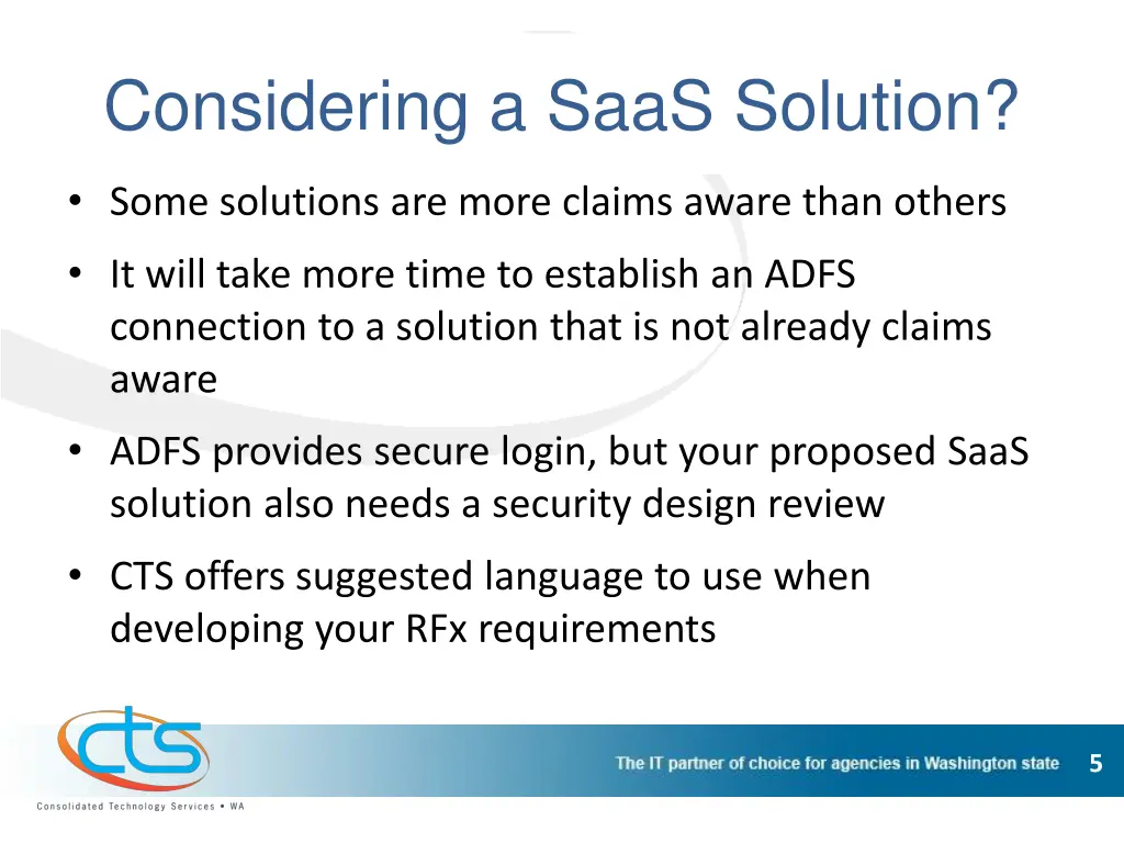 considering a saas solution