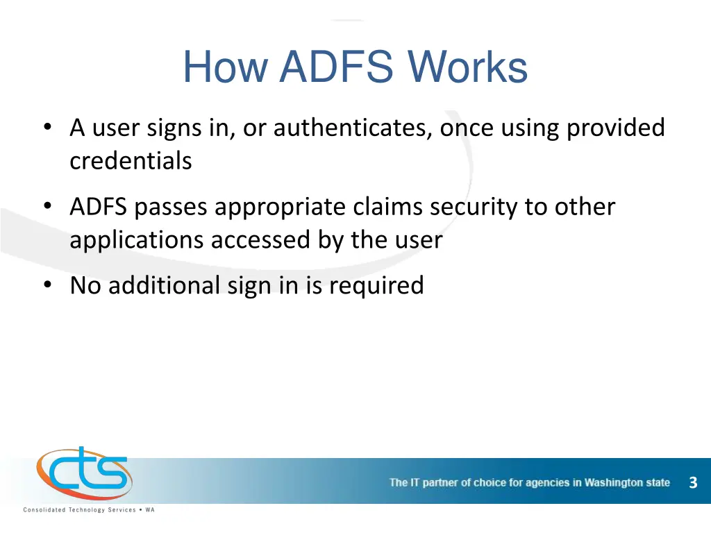 how adfs works