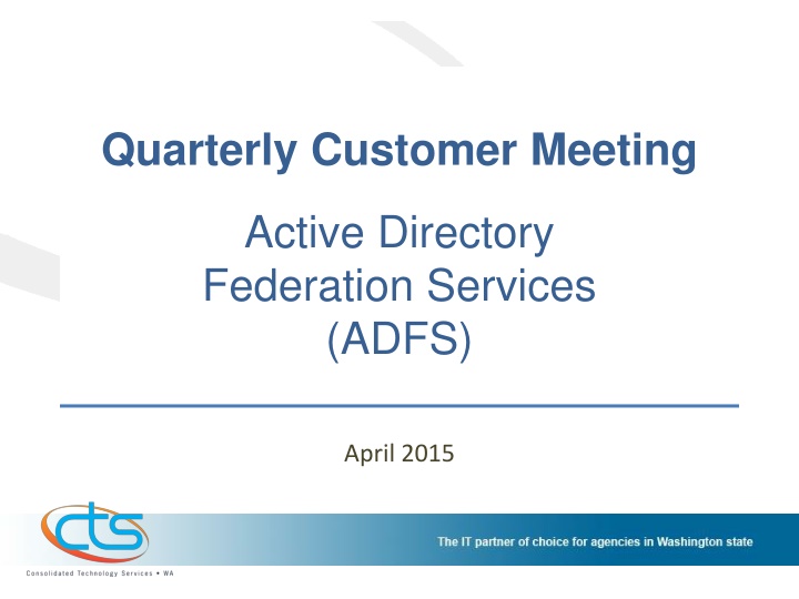 quarterly customer meeting