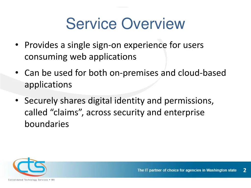 service overview