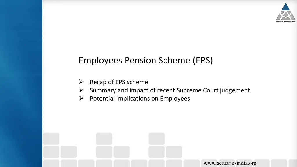 employees pension scheme eps