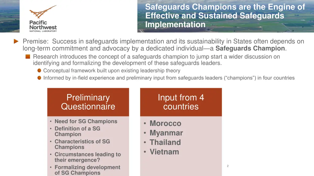 safeguards champions are the engine of effective