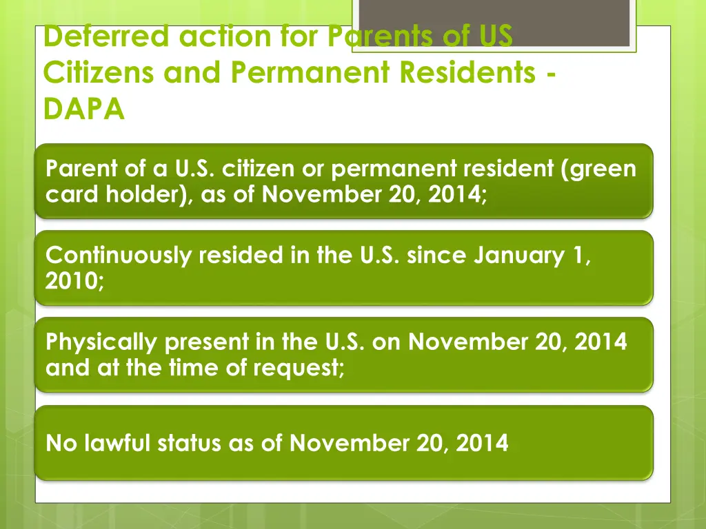 deferred action for parents of us citizens