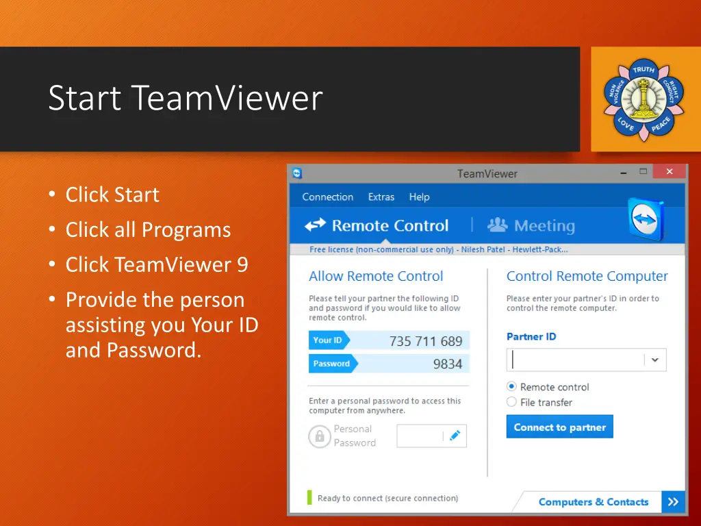 start teamviewer