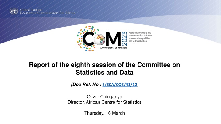 report of the eighth session of the committee