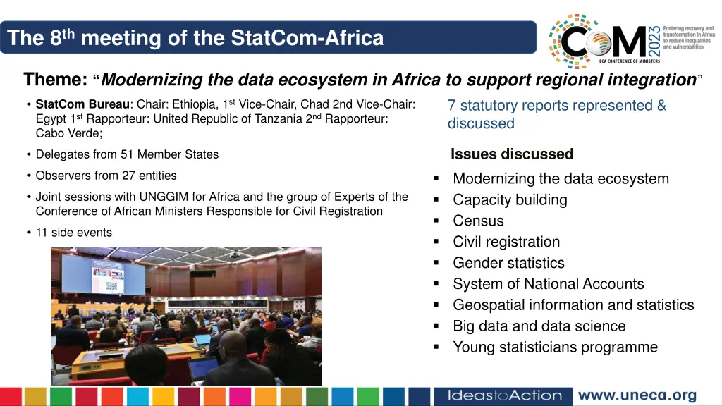 the 8 th meeting of the statcom africa