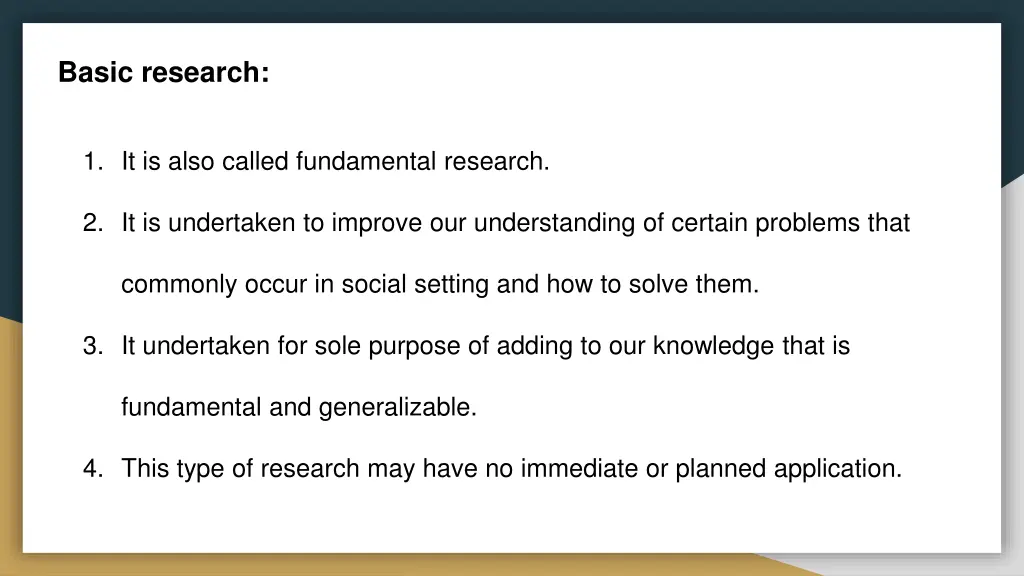 basic research