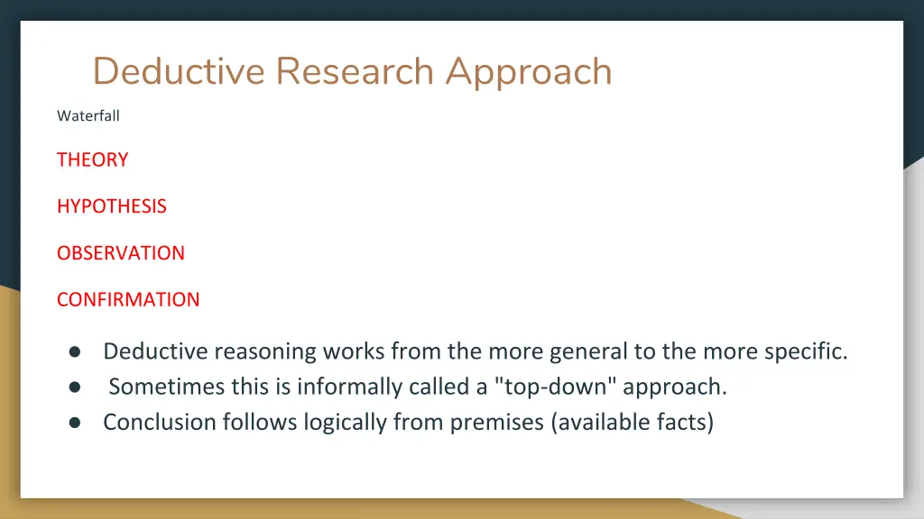 deductive research approach