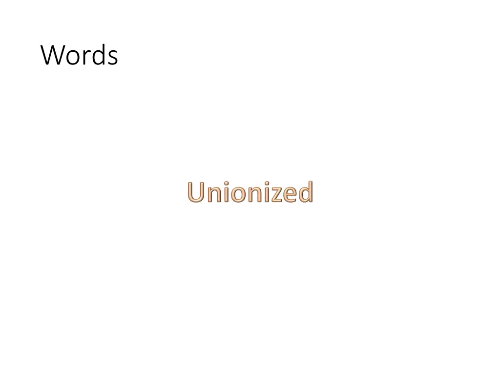 words