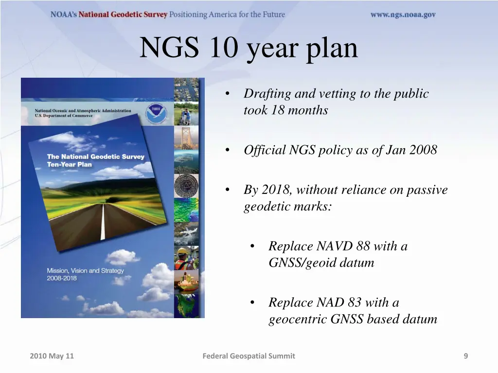 ngs 10 year plan
