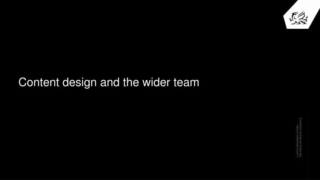 content design and the wider team