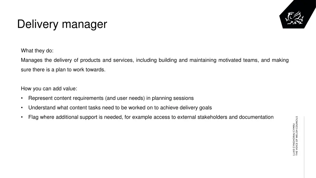 delivery manager