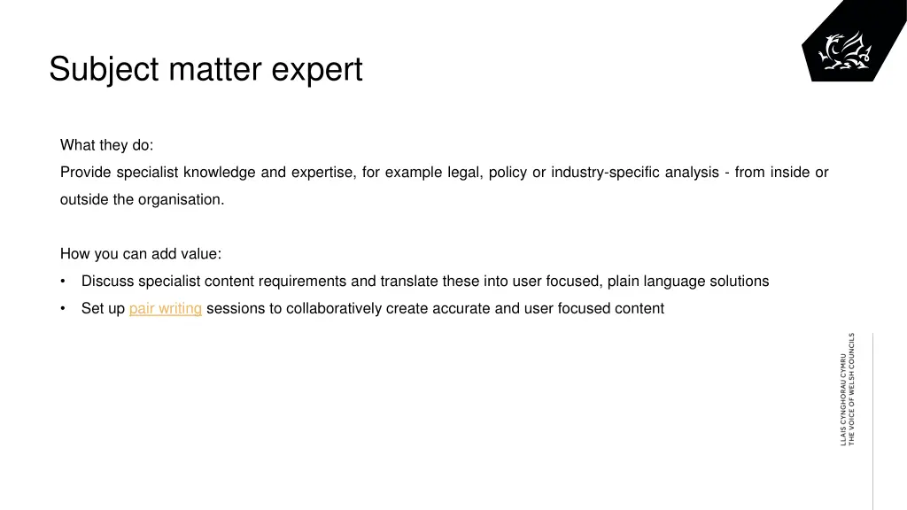 subject matter expert