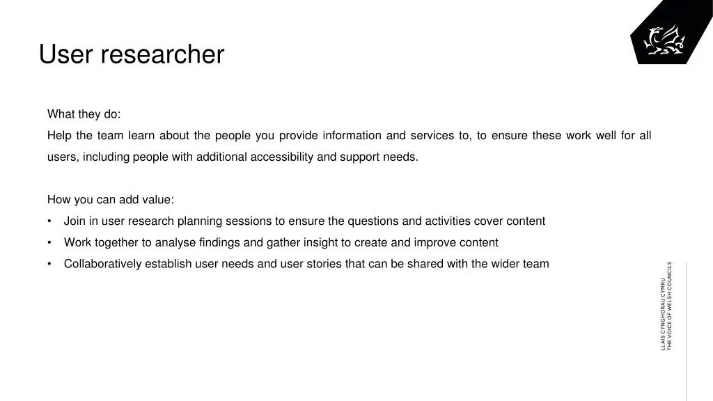 user researcher
