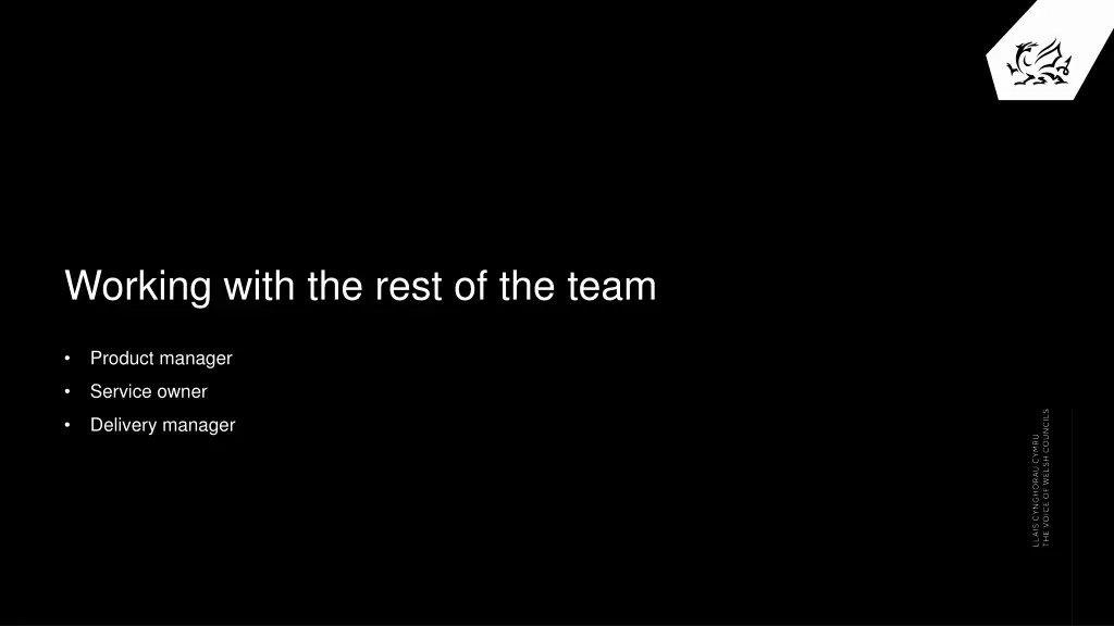 working with the rest of the team