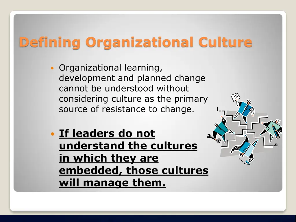 defining organizational culture