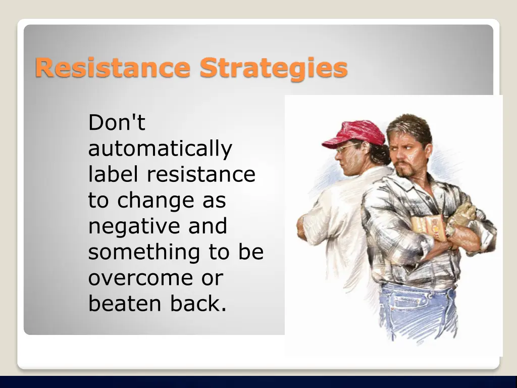 resistance strategies