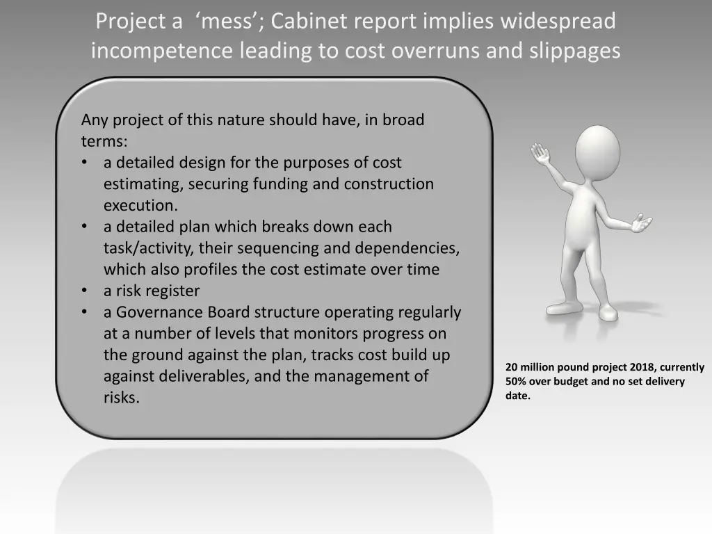 project a mess cabinet report implies widespread