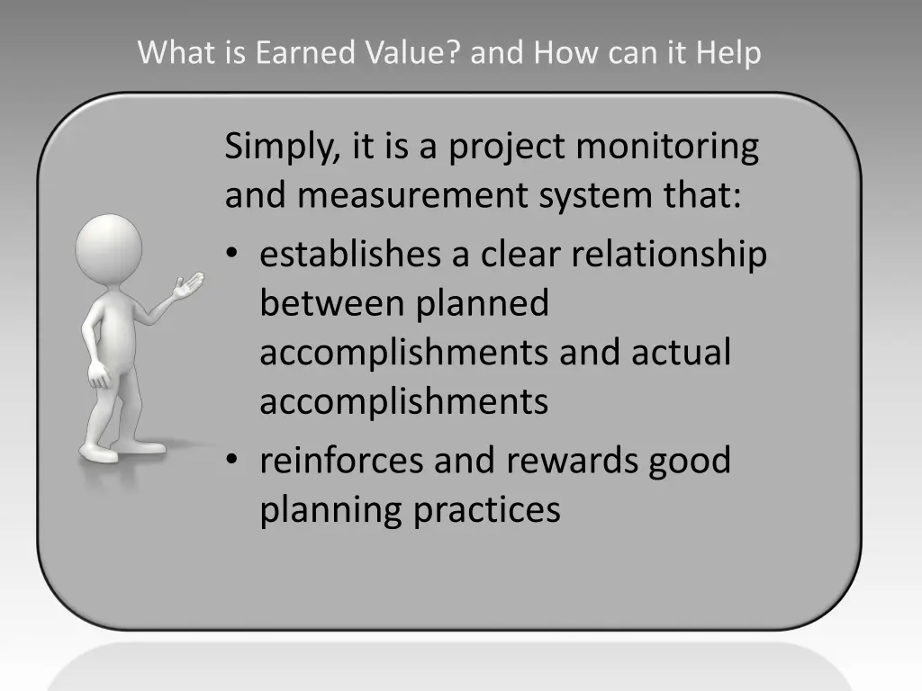 what is earned value and how can it help