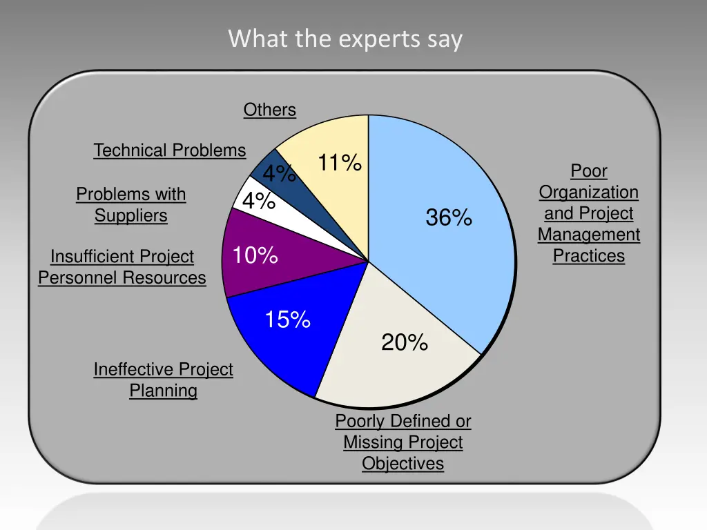 what the experts say