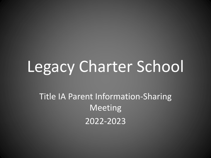 legacy charter school