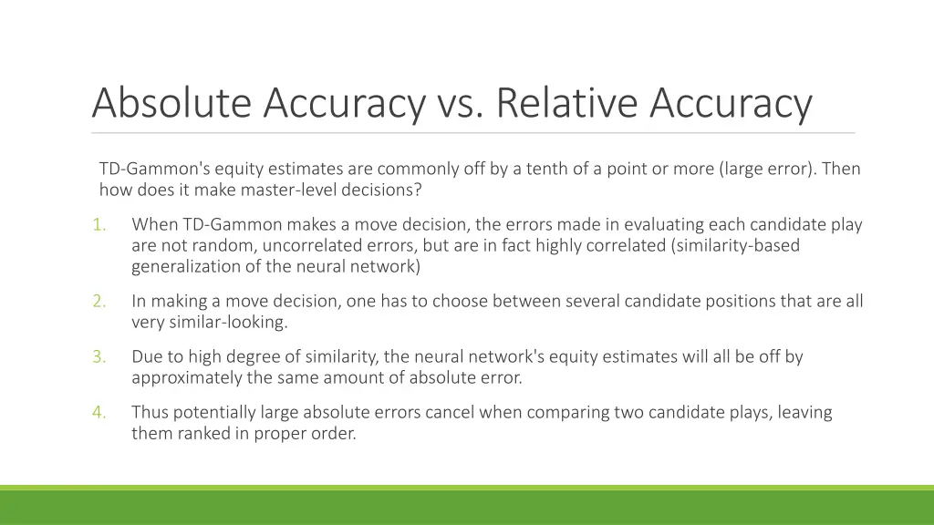 absolute accuracy vs relative accuracy