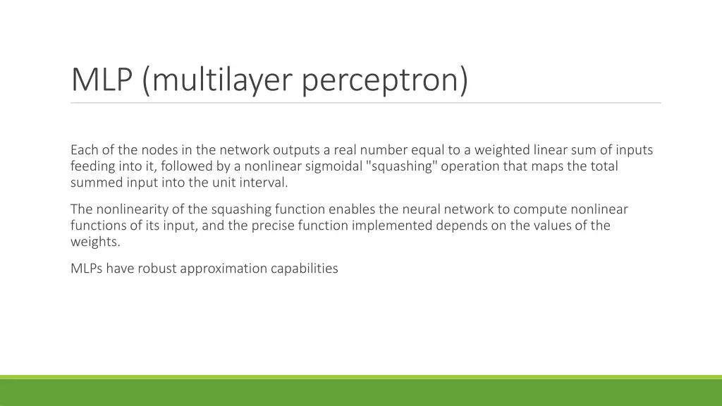 mlp multilayer perceptron 1