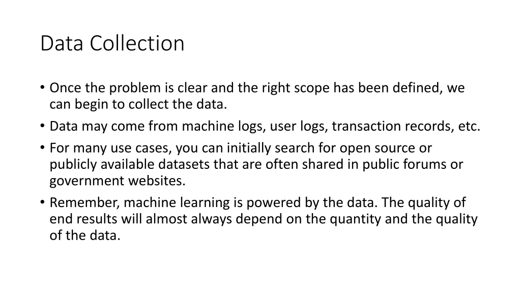 data collection