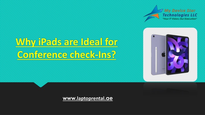 why ipads are ideal for conference check ins