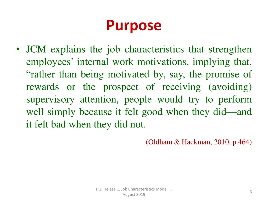 purpose