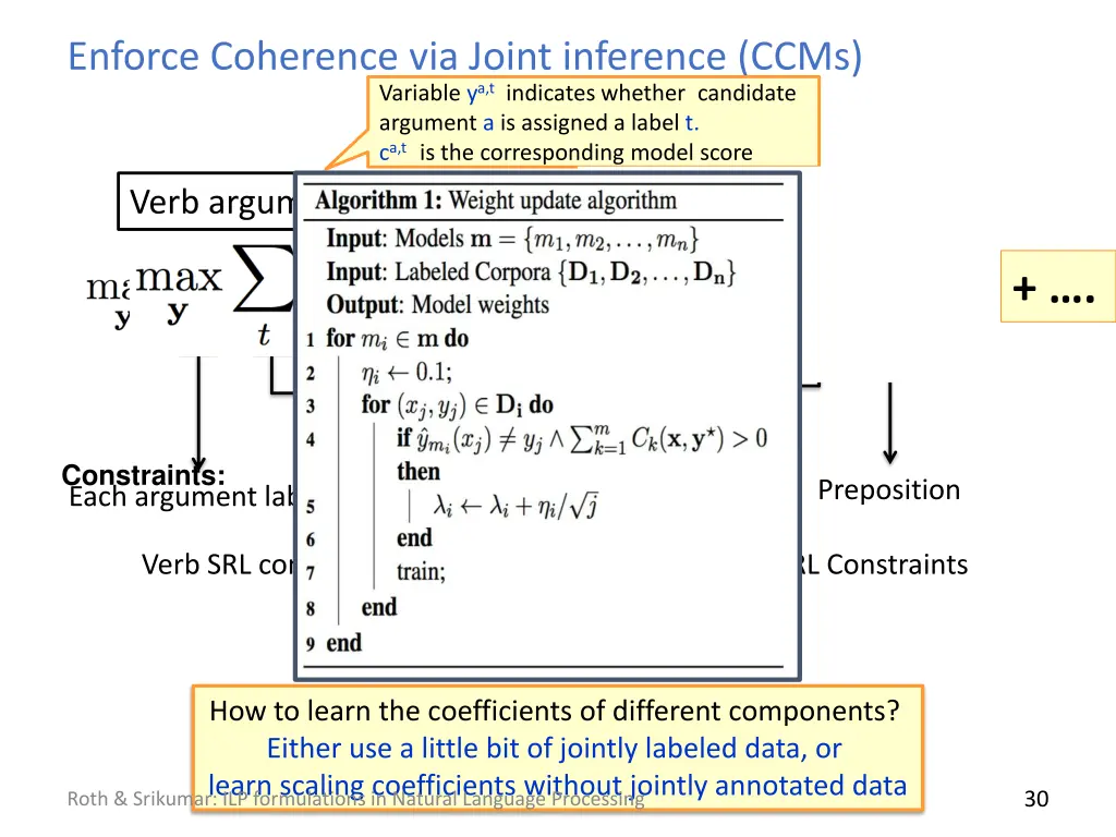 enforce coherence via joint inference ccms