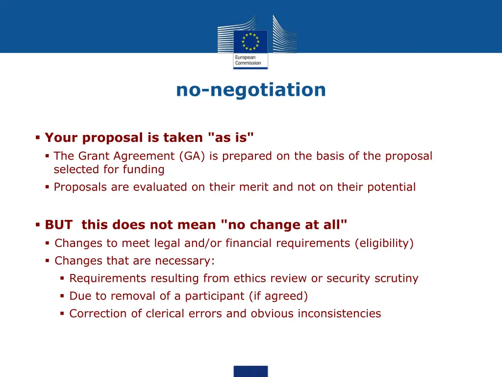 no negotiation
