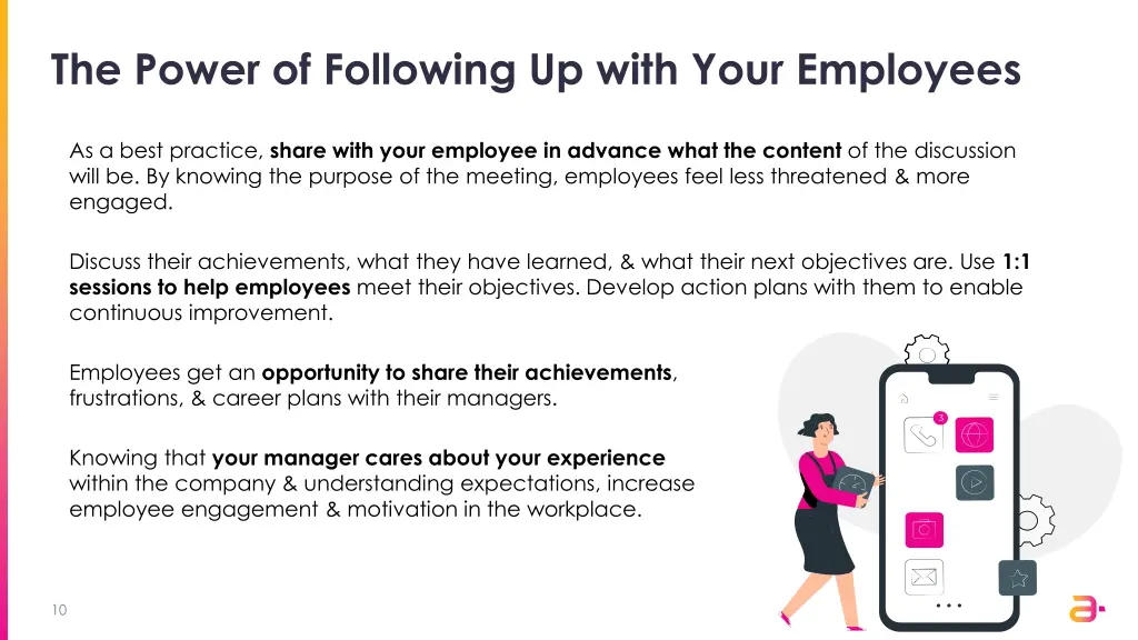 the power of following up with your employees