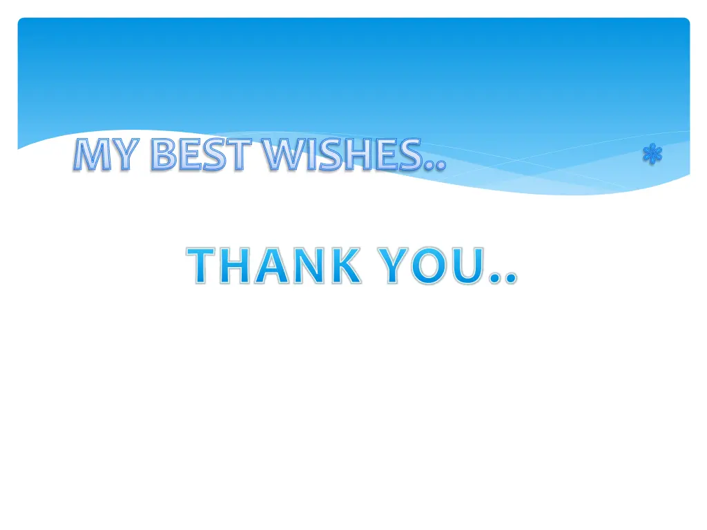 my best wishes